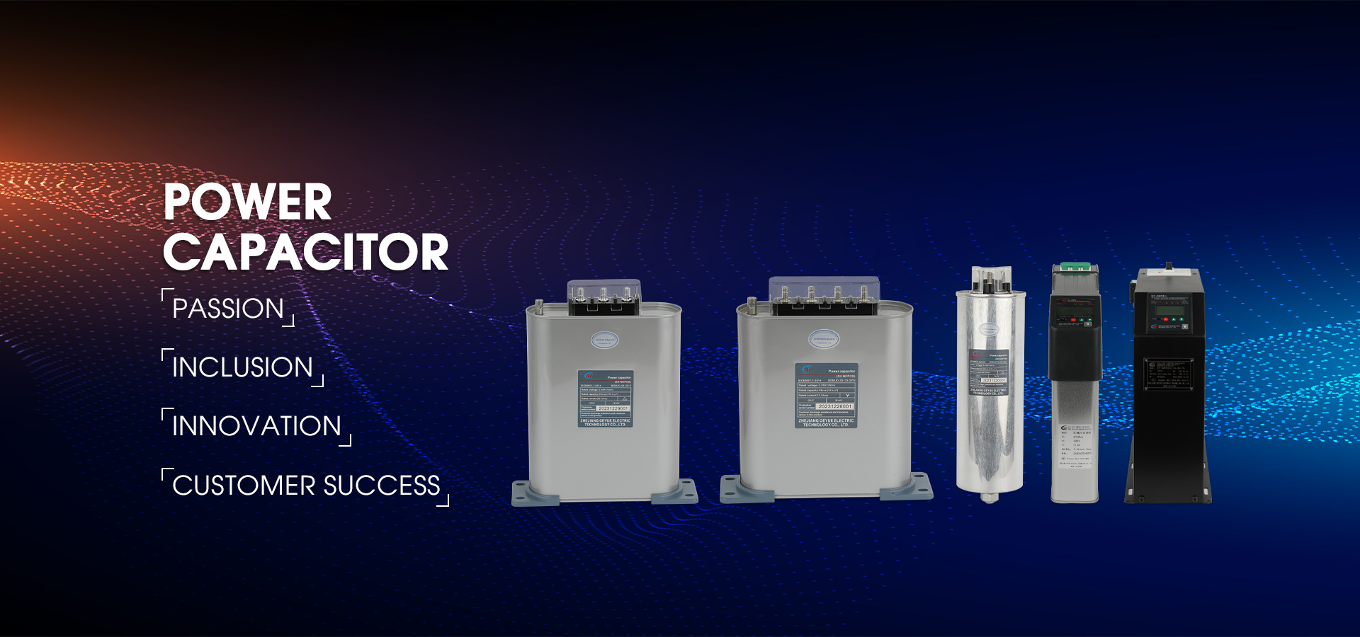 Kraftkondensator af høj kvalitet