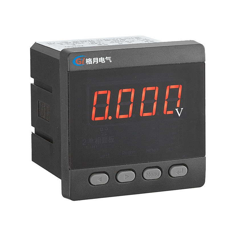 GY194U-K1-serien LED LCD AC DC RS485 Enkeltfase Voltmeter